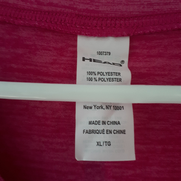 Head Heathered Fuscia T-Shirt Sz XL - Picture 4 of 8